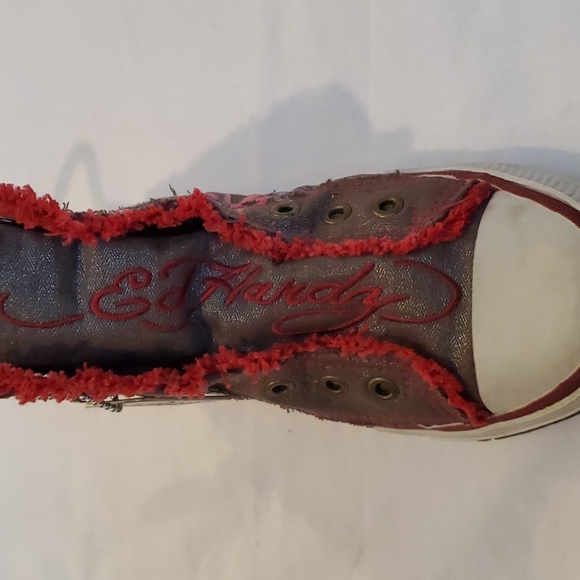 NWOT Ed Hardy high tops, US Size 5 - Picture 5 of 10